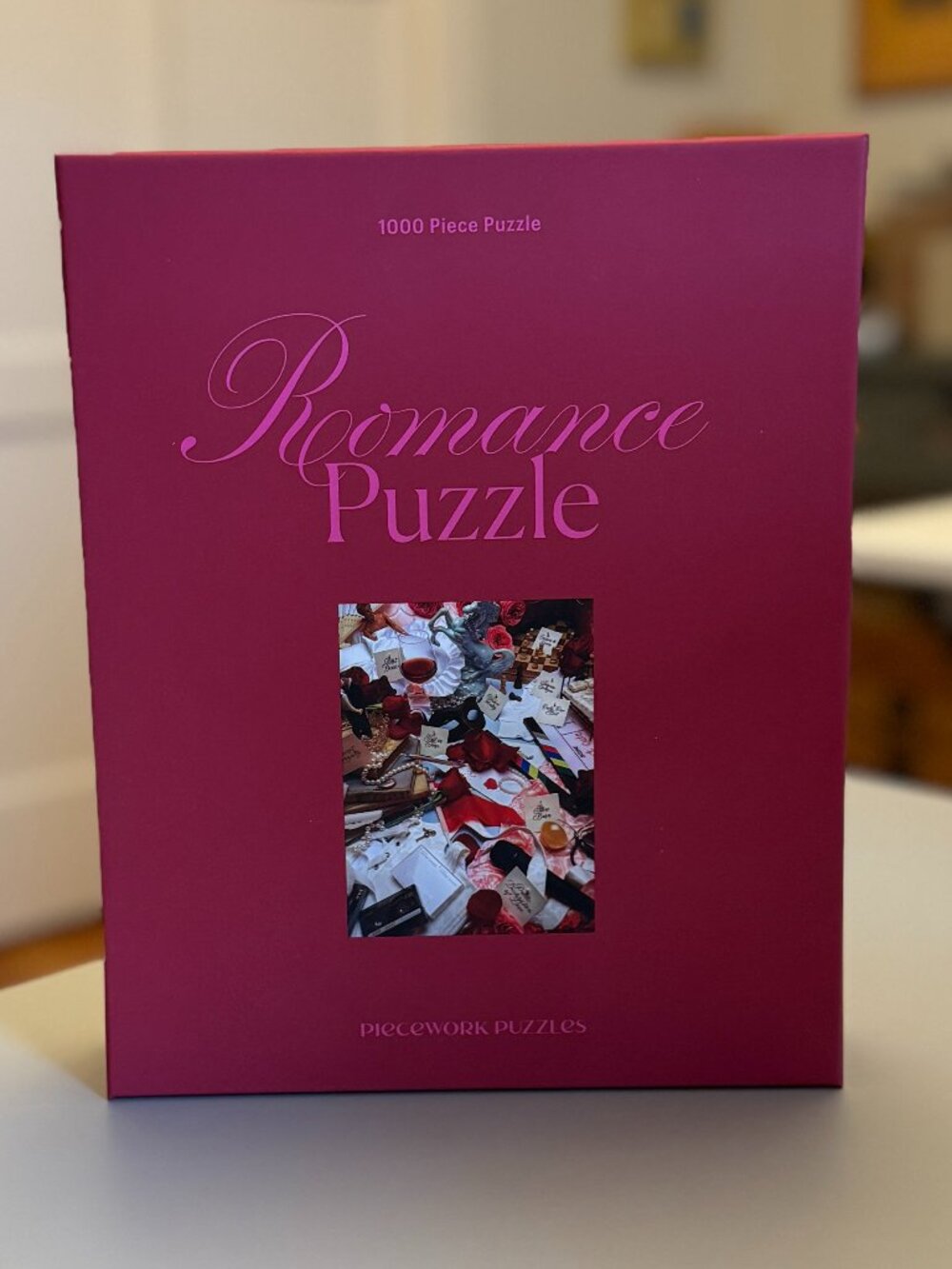 Piecework Puzzles "Romance Puzzle" 1000 Piece Jigsaw Puzzle-COMPLETE!